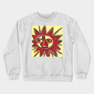 Very happy Hippie Sun Crewneck Sweatshirt